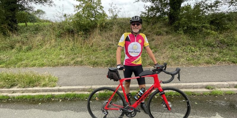 Paul exceeds his target for the Brain Tumour Research charity