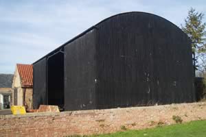 Corrugated barn