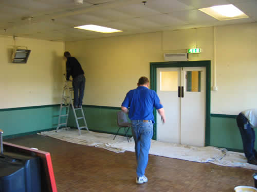 Great Gidding Village Hall Clean Up November 2004